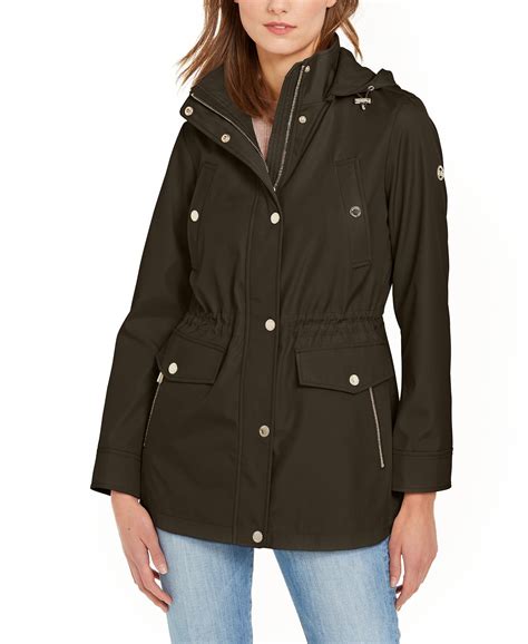 michael kors long jacket women|Michael Kors anorak jacket women.